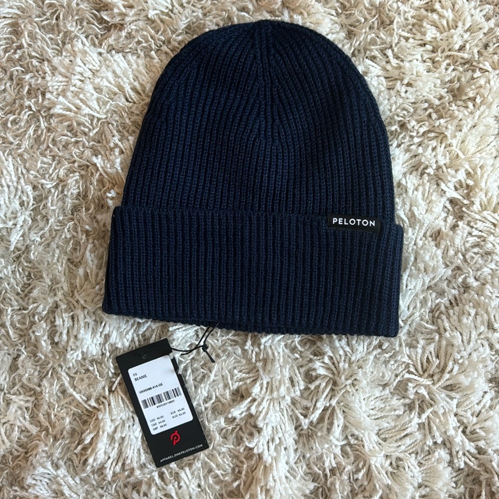 Navy Peloton Beanie